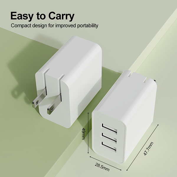 3口USB折疊充電器-ST510